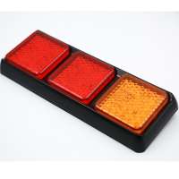 Factory supply hot sale Emark DOT certification 80mm square led combination tail light for truck trailer