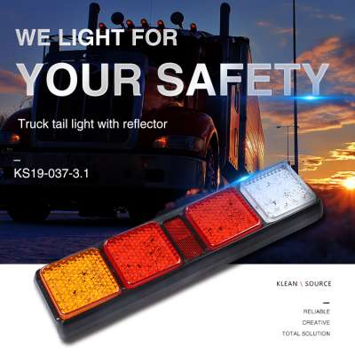 12V 24V Truck Trailer Led Light Turn Signal Lights Lamp Indicator Rear Tail Lights with Reflector